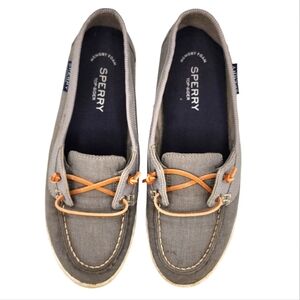 Sperry Women's Loafers Size 9.5/40.5 Grey Fabric